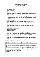 Môn Khoa học 4_ Chủ đề 1: Chất- Bài 5,6: Gió bão