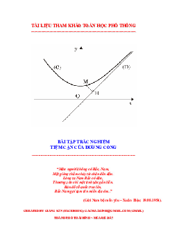 241 bài toán trắc nghiệm tiệm cận chứa tham số – Lương Tuấn Đức Toán 12