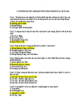 Câu hỏi ôn tập môn học - Lịch sử Đảng cộng sản Việt Nam | Trường Đại học Bách khoa Thành phố Hồ Chí Minh