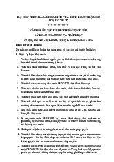 TOP 50 câu hỏi ôn thi kết thúc học phần môn Lý luận nhà nước và pháp luật | Trường Đại học Phenikaa