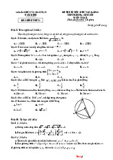 Đề Thi Tuyển Sinh 10 Toán Không Chuyên Sở GD Nam Định 2025-2026 Có Lời Giải