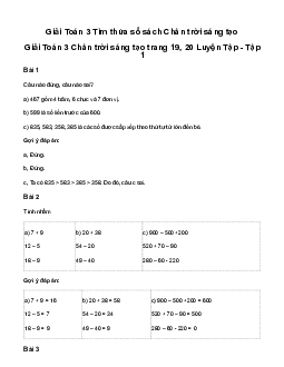 Giải Toán 3: Em làm được những gì? | Chân trời sáng tạo