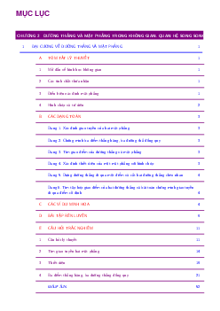 Đường thẳng và mặt phẳng trong không gian, quan hệ song song – Nguyễn Chín Em