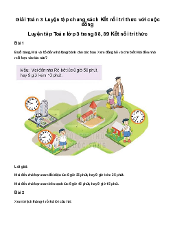 Giải Toán 3 Bài 69: Luyện tập chung | Kết nối tri thức