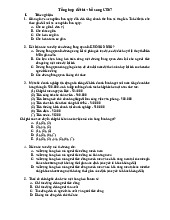 Ngân hàng đề thi chương 5,6,7 | Môn kinh tế vĩ mô