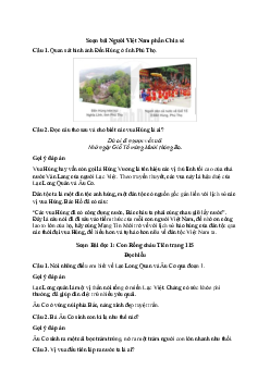 Soạn bài Người Việt Nam (trang 115) | Tiếng việt 2 sách cánh diều