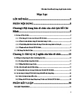 Lịch sử cách mạng của nước ta ần 70 năm qua gắn liền với tên tuổi sự nghiệp, tư tưởng đạo đức Nguyễn Aí Quốc Hồ Chí Minh | Tiểu luận môn tư tưởng Hồ Chí Minh | Đại học Bách khoa hà nội