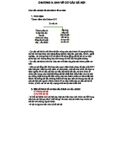 CHƯƠNG 3: TỔ CHỨC CƠ CẤU XÃ HỘI TRONG XH HỌC