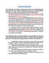 Đề cương Tình huống về Hiến pháp và Quyền Con người | Môn Luật Hiến Pháp - Trường Đại học Luật Hà Nội