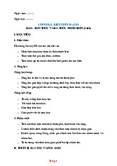 Giáo Án Toán 8 Chân Trời Sáng Tạo Học Kỳ 1 Phương Pháp Mới