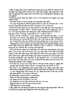 Đề cương Chủ Nghĩa Xã Hội