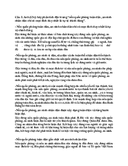 Đề cương ôn tập môn Quốc phòng và An ninh