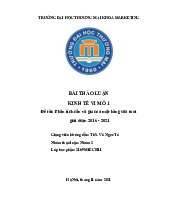 Phân tích cầu và giá của mặt hàng sữa tươi  giai đoạn 2016 - 2021 | Bài thảo luận Kinh tế vi mô