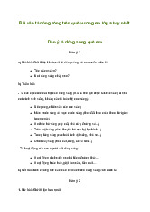 Tả dòng sông quê hương em (Sơ đồ tư duy) | Tập làm văn 5