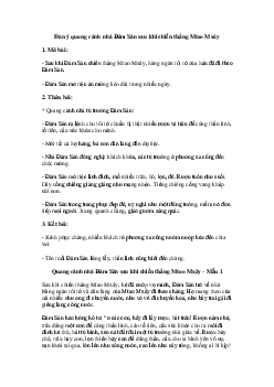 Tả quang cảnh nhà Đăm Săn sau khi chiến thắng Mtao Mxây | Văn mẫu lớp 10 Chân trời sáng tạo