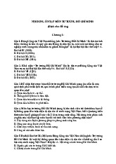 Bài tập môn LSĐ/ Trường đại học Nguyễn Tất Thành