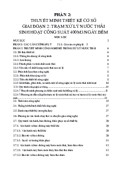 Thuyết minh thiết kế cơ sở trạm xử lý nước thải