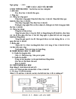 Giáo án Công nghệ 8 Tiết 5 bài 3: Bản vẽ chi tiết | Kết nối tri thức