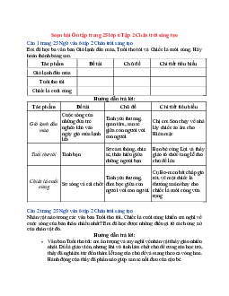 Soạn Ngữ văn 6 sách Chân trời sáng tạo bài Ôn tập trang 25