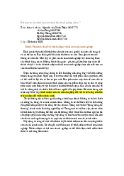 Bài tập văn hóa kinh doanh và tinh thần khởi nghiệp nhóm 7 | Đại học Bách Khoa Hà Nội