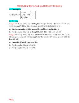 Lý thuyết Toán 11 về Phương pháp tìm tập hợp giao điểm của hai đường thẳng trong không gian