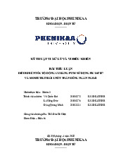 Điều khiển tốc độ động cơ bằng PWM sửdụng PIC 16F887 và MOSFET/BJT bởi 1 nút nhấn dùng ngắt ngoài | Bài tiểu luận học phần Kỹ thuật vi xử lý và vi điều khiển | Trường Đại học Phenikaa