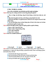 Bộ Đề Ôn Tập Giữa Kỳ 1 KHTN 8 Chân Trời Sáng Tạo 2025-2026 Có Đáp Án
