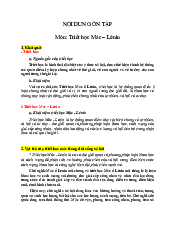 Nội dung ôn tập Triết học Mác - Lênin | Trường Đại học Tài chính - Kế toán