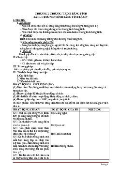 Giáo án Tin Học 7 cả năm Theo CV 5512 phương pháp mới phát triển năng lực