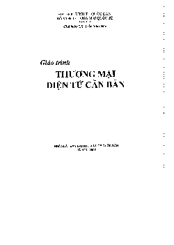 Giáo trình Thương mại điện tử căn bản | Đại học Kinh tế Quốc dân
