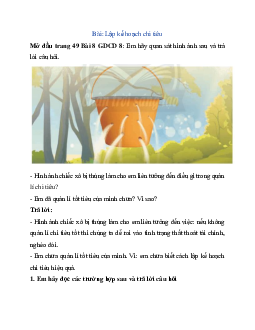 Giải SGK Giáo dục công dân 8 bài 8: Lập kế hoạch chi tiêu | Chân trời sáng tạo