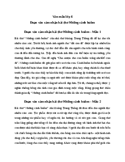Đoạn văn cảm nhận bài thơ Những cánh buồm của Hoàng Trung Thông | Văn mẫu 7 Cánh diều