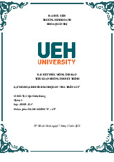 Lập kế hoạch kinh doanh quán “nhà trên cây” | Lập kế hoạch kinh doanh | Trường Đại học Kiến trúc Đà Nẵng