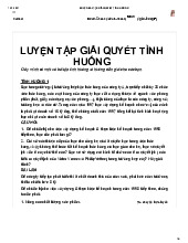 Bài  tập tình huống QTHCB | Trường đại học kinh tế - luật đại học quốc gia thành phố Hồ Chí Minh