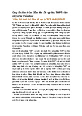 Quy tắc làm tròn điểm thi tốt nghiệp THPT hiện nay như thế nào?