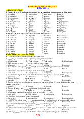 Đề Cương Ôn Tập Giữa HK 2 Anh 10 Global Success 2025-2026 Có Đáp Án