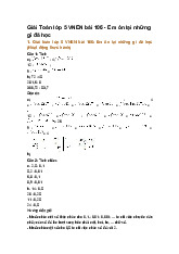 Giải Toán lớp 5 VNEN bài 106 - Em ôn lại những gì đã học