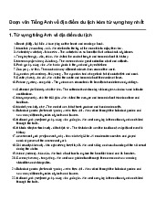 Đoạn văn Tiếng Anh về địa điểm du lịch kèm từ vựng hay nhất |  Tiếng Anh 10