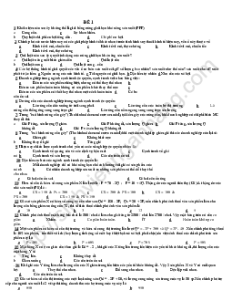 Câu hỏi trắc nghiệm kinh tế vi mô