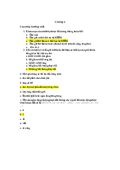 Câu hỏi chương 4 Kinh tế vĩ mô | Trường Đại học Lao động - Xã hội