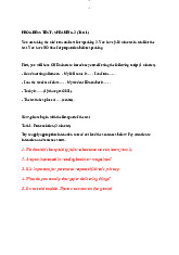 Progress TEST - Speaking 3 - Khoa Tiếng Anh | Đại học Mở Hà Nội