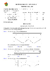 Đề ôn tập cuối học kì 1 Toán 12 năm 2024 – 2025 trường THPT Việt Đức – Hà Nội