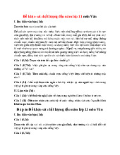 Đề khảo sát chất lượng đầu năm môn Văn lớp 11 năm 2025 (Đề 8)