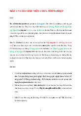 MẪU CV CHO SINH VIÊN CHƯA TỐT NGHIỆP