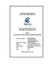 Báo cáo, tiểu luận môn nhập môn học máy | Trường đại học Điện Lực