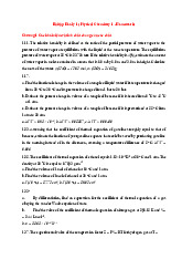 Bài tập Môn Hóa lý 1,2 | Đại học Sư phạm Kỹ thuật Thành phố Hồ Chí Minh