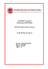 Tiểu luận Quản lý Nhà Nước về Giáo Dục và Thực Tiễn Việt Nam | Môn Quản lý Nhà nước về giáo dục - Đại học Sư phạm Hà Nội 2