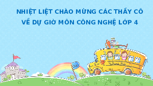Giáo án điện tử Công nghệ 4 Bài 4 Cánh diều: Chậu và giá thể trồng hoa, cây cảnh (tiết 1)