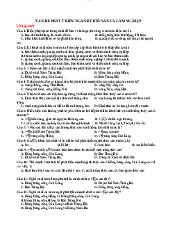 13.VẤN ĐỀ PHÁT TRIỂN Ngành THỦY SẢN VÀ LÂM NGHIỆP | Môi trường và phát triển | Đại học Khoa học Xã hội và Nhân văn, Đại học Quốc gia Thành phố HCM