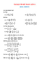 Bài tập ôn hè Toán 7 lên 8 theo từng buổi có đáp án năm 2025